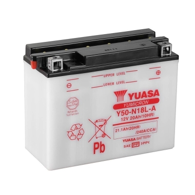 Batería YUASA Y50-N18L-A Combipack (con electrolito) - motoscamaralweb.com