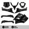 Kit de carenados O PARTS negro brillo - Piaggio MP3 125/250/300 (11-14) 400 (08-11) 500 (11-13) - motoscamaralweb.com
