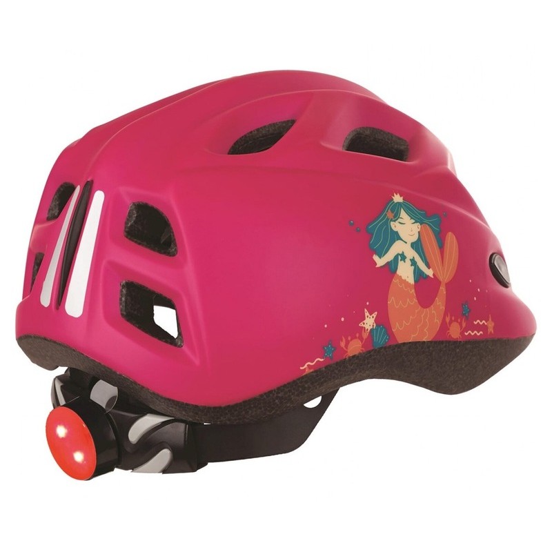 Casco de bicicleta infantil POLISPORT Mermaid con luz Led talla XS 45/52 cm - motoscamaralweb.com Casco de bicicleta infantil POLISPORT Mermaid con luz Led talla XS 45/52 cm - motoscamaralweb.com