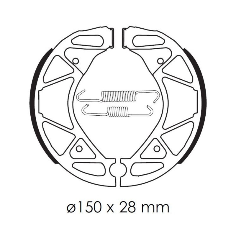 Zapatas de freno TECNIUM Scooter orgánicas - BA209 - motoscamaralweb.com Zapatas de freno TECNIUM Scooter orgánicas - BA209 - motoscamaralweb.com