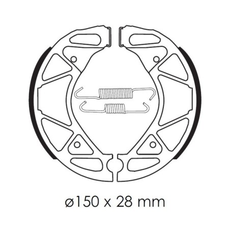Zapatas de freno TECNIUM Scooter orgánicas - BA209 - motoscamaralweb.com