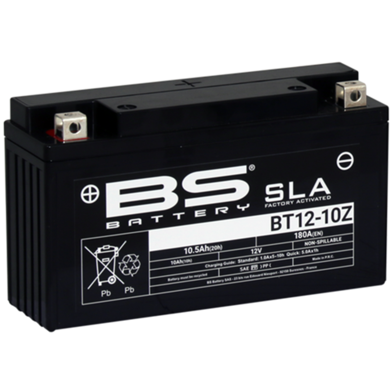 Batería BS BATTERY SLA sin mantenimiento activada de fábrica - BT12-10Z - Zontes - motoscamaralweb.com Batería BS BATTERY SLA sin mantenimiento activada de fábrica - BT12-10Z - Zontes - motoscamaralweb.com