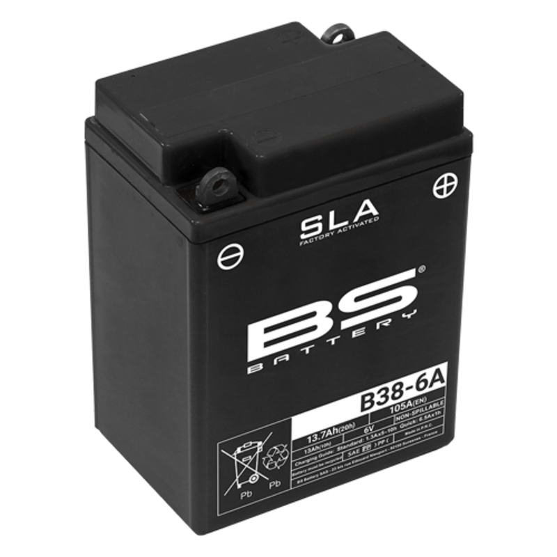Batería BS BATTERY SLA sin mantenimiento activada de fábrica - B38-6A - motoscamaralweb.com Batería BS BATTERY SLA sin mantenimiento activada de fábrica - B38-6A - motoscamaralweb.com