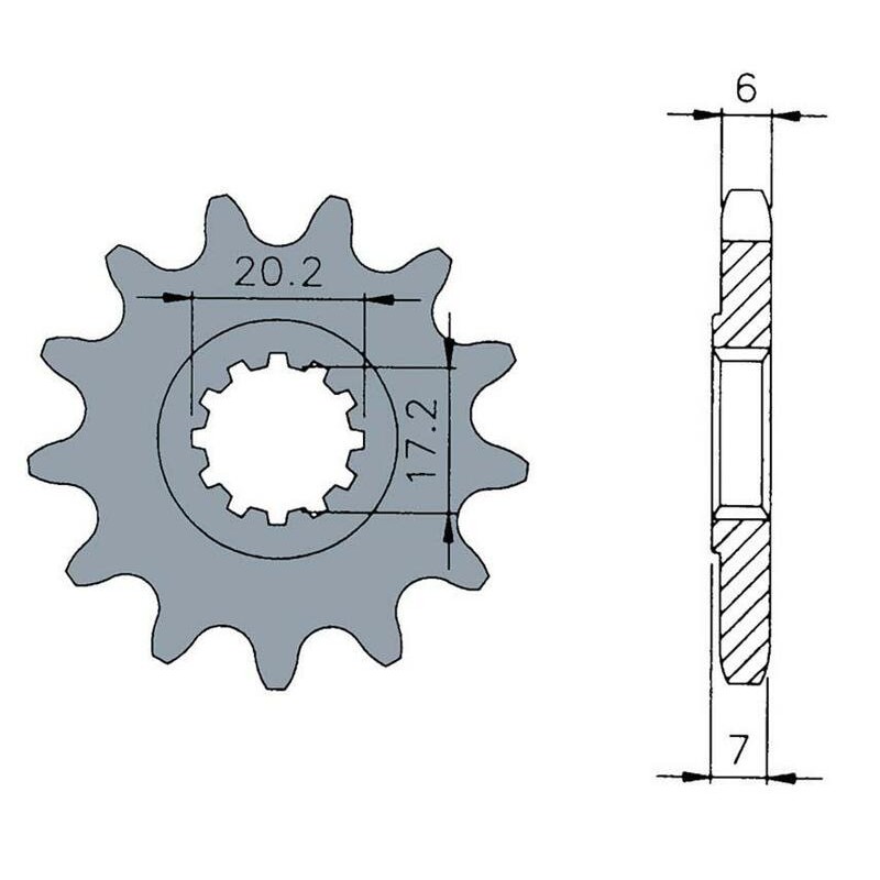 Piñón TECNIUM acero estándar 1120 - 420 - Motor Minarelli AM6 - motoscamaralweb.com Piñón TECNIUM acero estándar 1120 - 420 - Motor Minarelli AM6 - motoscamaralweb.com