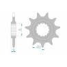 Piñón AFAM acero estándar 97200 - Paso 520 - motoscamaralweb.com