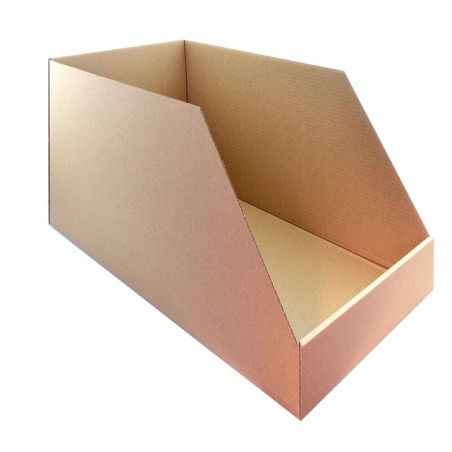 Caja de cartón automontable V PARTS para organización de stock - 560x320x300mm - motoscamaralweb.com