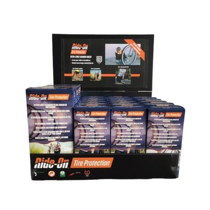 Expositor completo sellante tubeless RIDE-ON bicicleta - 5.1L - motoscamaralweb.com Expositor completo sellante tubeless RIDE-ON bicicleta - 5.1L - motoscamaralweb.com