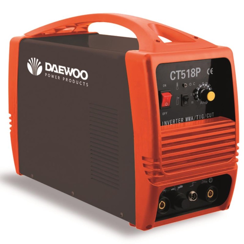 SOLDADORA INVERTER TIG/MMA-PLASMA 3 FUNC DAEWOO 180A CICLO DE TRABAJO SOLDADORA INVERTER TIG/MMA-PLASMA 3 FUNC DAEWOO 180A CICLO DE TRABAJO