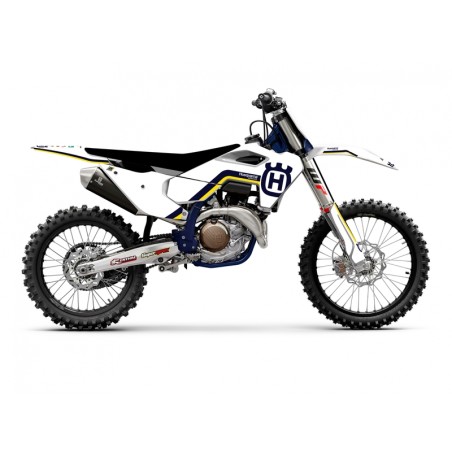 Kit de adhesivos + funda de asiento BLACKBIRD Retro - Husqvarna FC/TC - motoscamaralweb.com