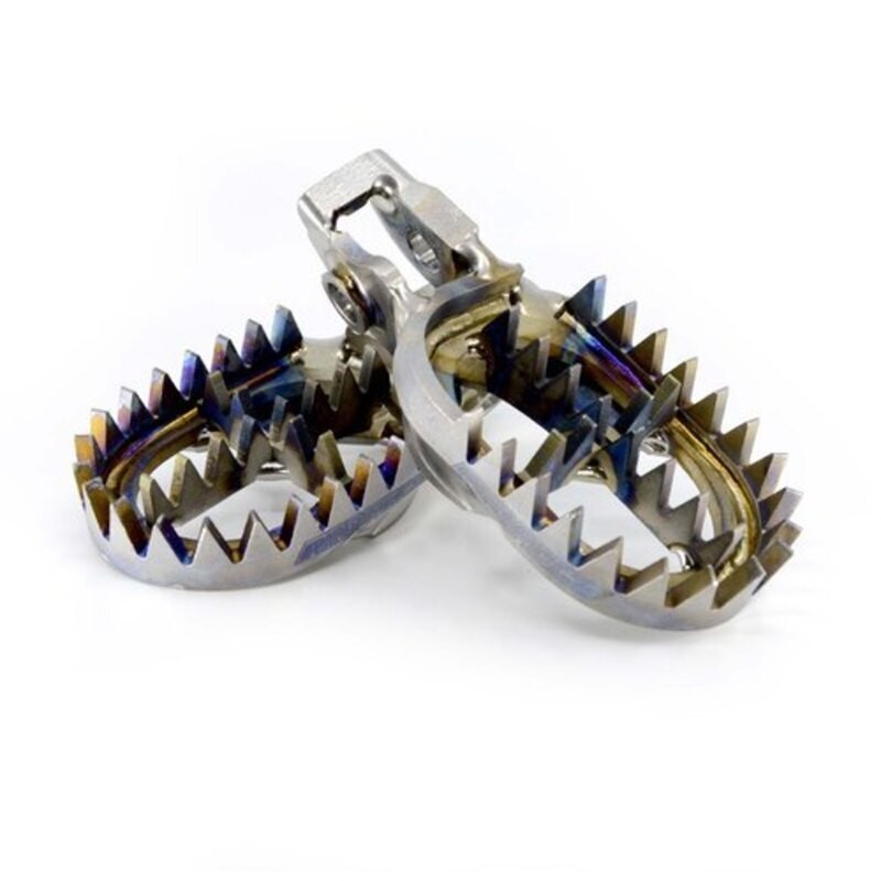 Estriberas MX PRO-PEGS de titanio - motoscamaralweb.com Estriberas MX PRO-PEGS de titanio - motoscamaralweb.com