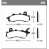 Pastillas de freno TECNIUM orgánicas - MA458 - motoscamaralweb.com