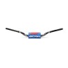 Manillar SCAR O² Color RC High Mini 65/85 Ø28.6mm - Negro / Protector azul - motoscamaralweb.com