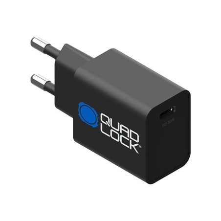 Adaptador de corriente QUAD LOCK 30W tipo C USB estándar UE - motoscamaralweb.com