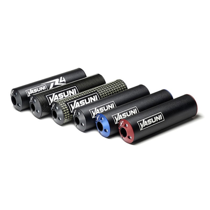 Escape lado derecho YASUNI negro/azul- motoscamaralweb.com Escape lado derecho YASUNI negro/azul- motoscamaralweb.com
