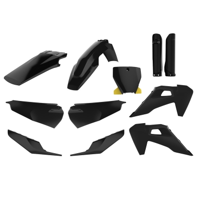 Kit de plásticos POLISPORT negro - motoscamaralweb.com