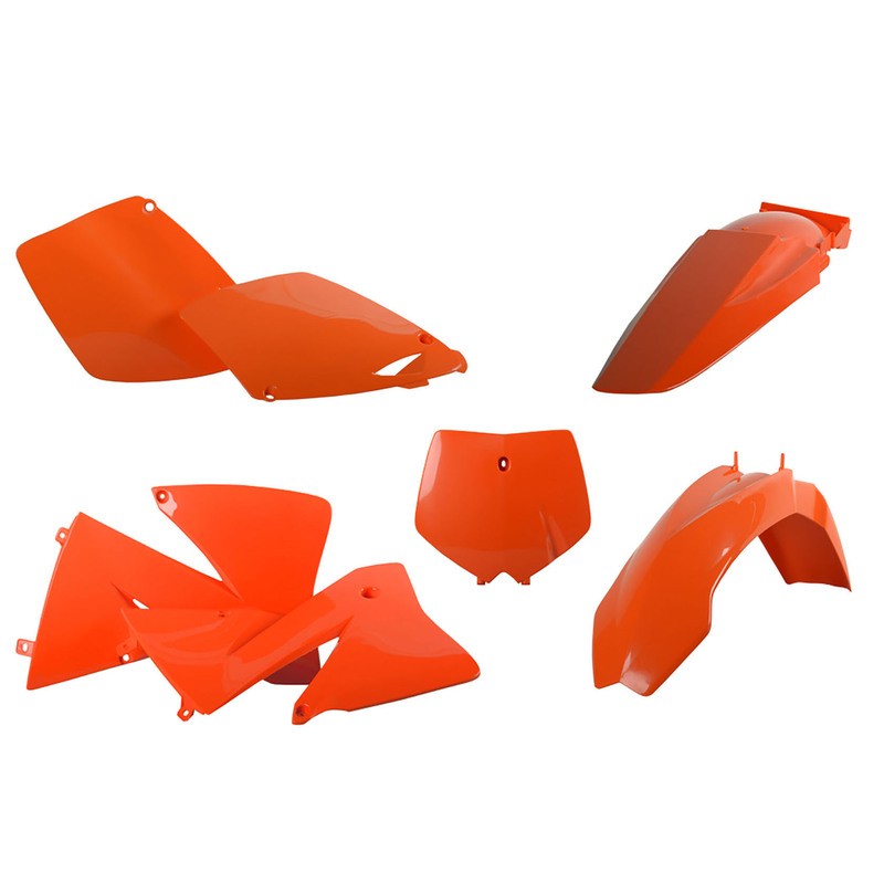 Kit de plásticos POLISPORT naranja - KTM EXC/EXC-F - motoscamaralweb.com Kit de plásticos POLISPORT naranja - KTM EXC/EXC-F - motoscamaralweb.com