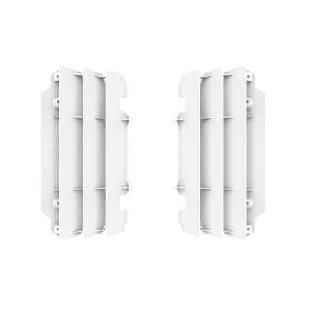 Cubre radiador POLISPORT - blanco Kawasaki KX250 - motoscamaralweb.com