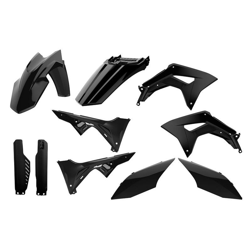 Kit de plásticos POLISPORT negro - Honda CRF 150L - motoscamaralweb.com Kit de plásticos POLISPORT negro - Honda CRF 150L - motoscamaralweb.com