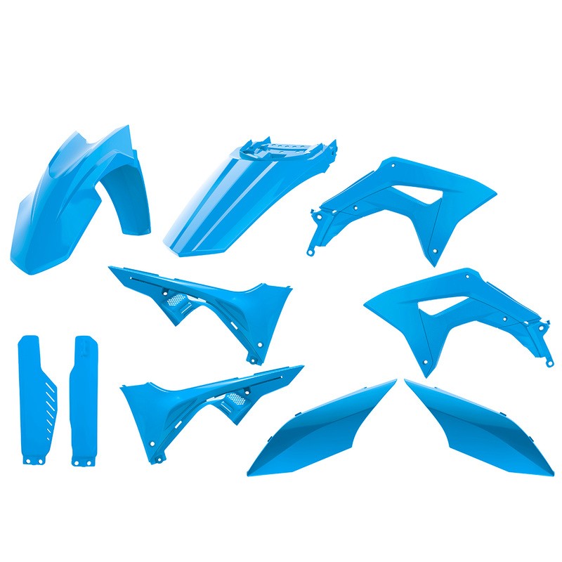 Kit de plásticos POLISPORT azul - Honda CRF 150L - motoscamaralweb.com Kit de plásticos POLISPORT azul - Honda CRF 150L - motoscamaralweb.com