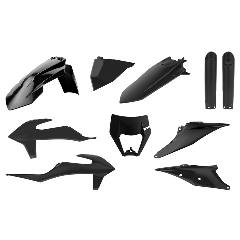 Kit de plásticos POLISPORT negro - KTM EXC/EXC-F - motoscamaralweb.com Kit de plásticos POLISPORT negro - KTM EXC/EXC-F - motoscamaralweb.com