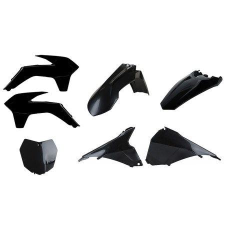Kit de plásticos POLISPORT negro - KTM XC - motoscamaralweb.com