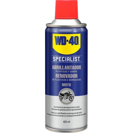 Spray abrillantador para plásticos WD-40 de silicona 400ml - motoscamaralweb.com