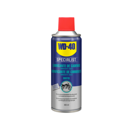 Lubricante de cadena WD-40 Specialist Moto condiciones secas - Spray 400ml - motoscamaralweb.com