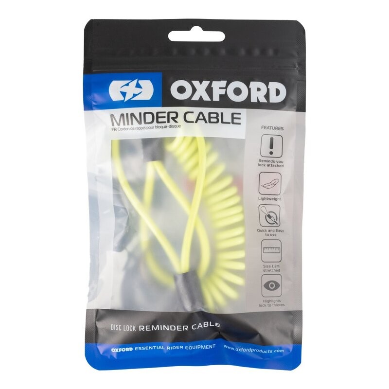 Cable espiral recordatorio candado disco OXFORD - motoscamaralweb.com Cable espiral recordatorio candado disco OXFORD - motoscamaralweb.com
