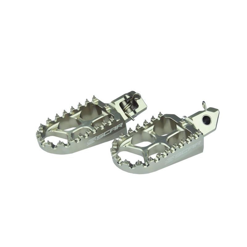 Estriberas SCAR EVO - Titanio- motoscamaralweb.com