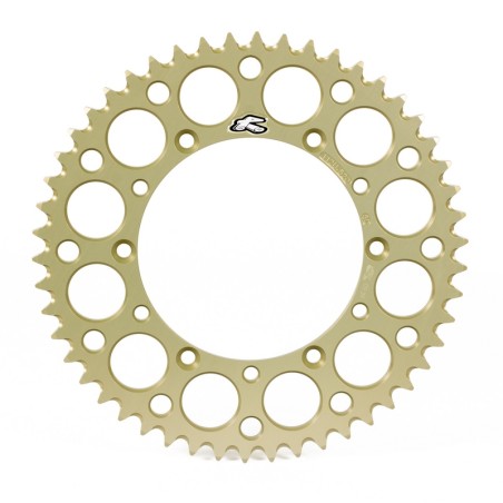 Corona RENTHAL aluminio ultraligera autolimpiable 112U - Paso 520 - Hard Anodized Limited Edition - motoscamaralweb.com