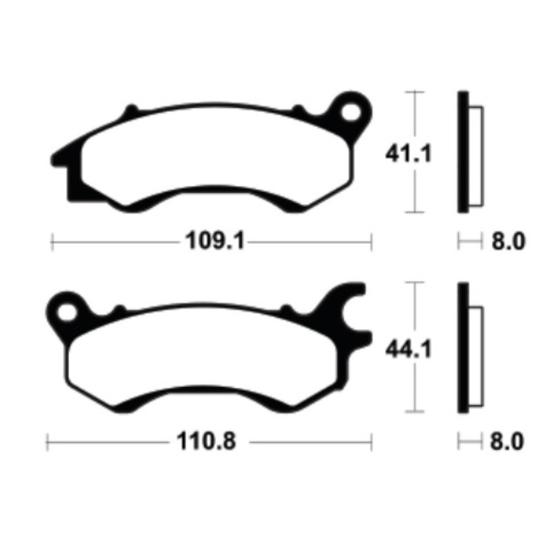 Pastillas de freno TECNIUM Scooter orgánicas - ME469 - motoscamaralweb.com Pastillas de freno TECNIUM Scooter orgánicas - ME469 - motoscamaralweb.com