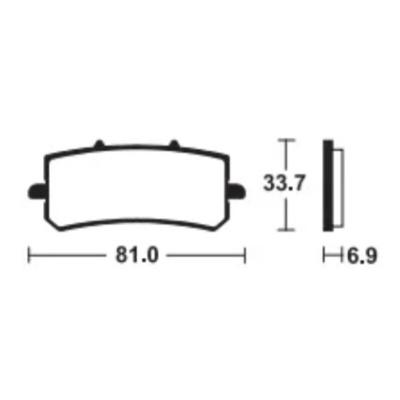 Pastillas de freno TECNIUM Sinterizadas (para pinza J.Juan radial Pit Bike) - MTR462 - motoscamaralweb.com