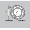 Corona PBR aluminio ultra-light anodizado 4743 - 520 - motoscamaralweb.com