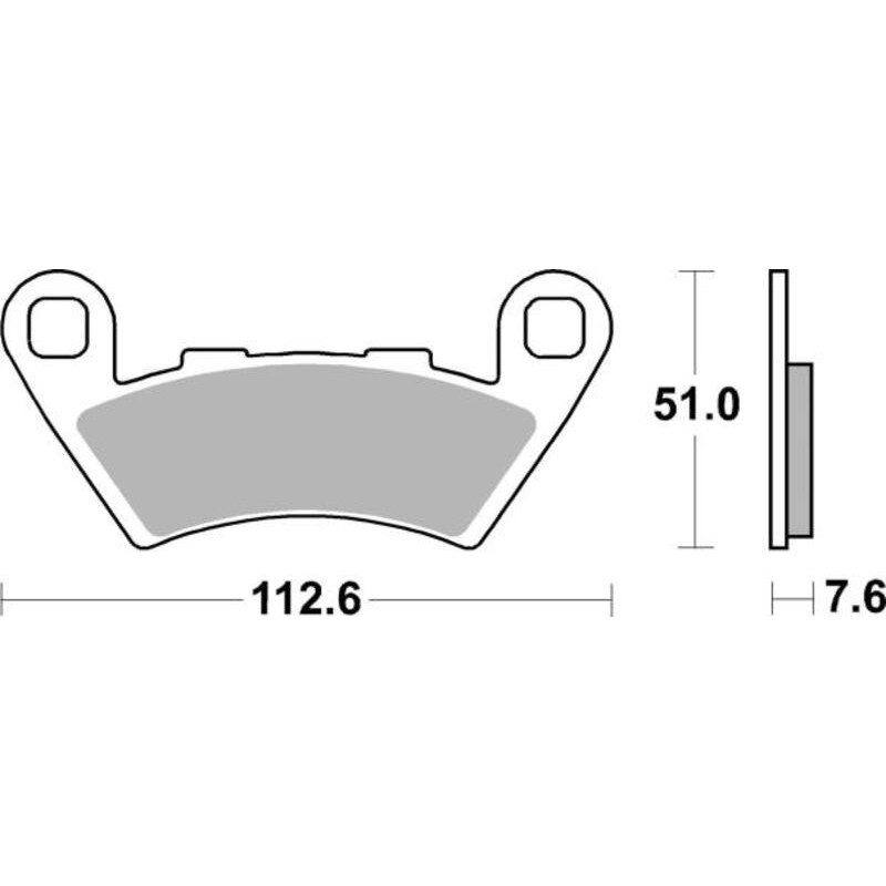Pastillas de freno Tecnium MF444 Sinterizadas (KL Brera) - motoscamaralweb.com