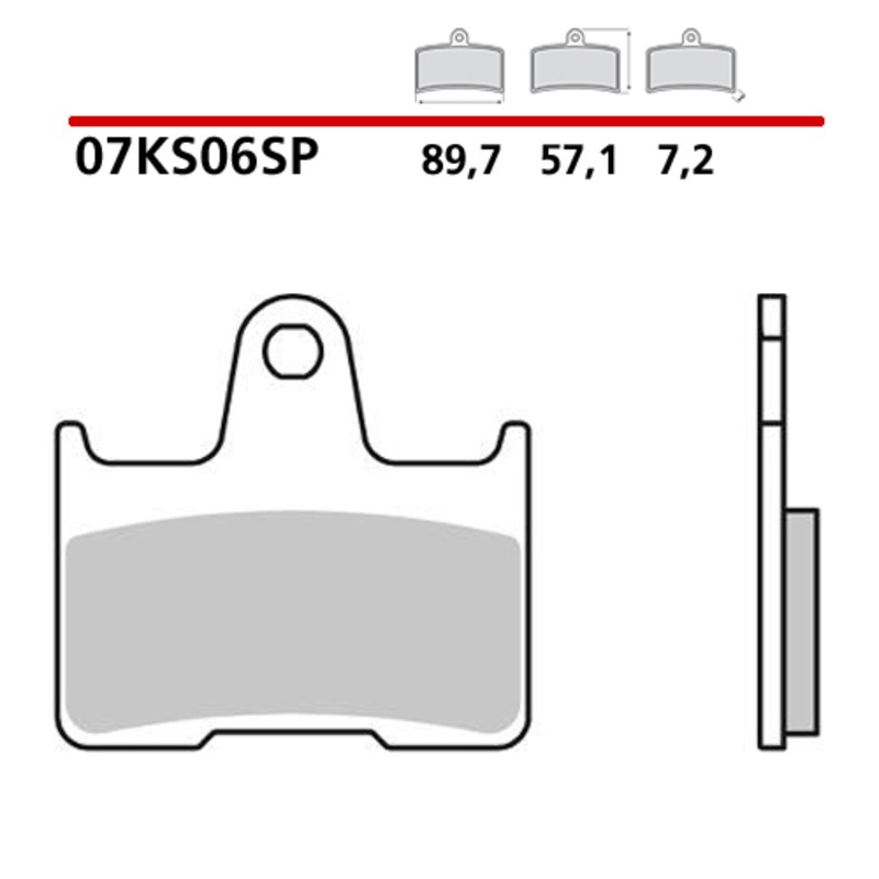 Pastillas de freno BREMBO sinterizadas - 07KS06SP - motoscamaralweb.com Pastillas de freno BREMBO sinterizadas - 07KS06SP - motoscamaralweb.com