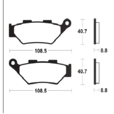 Pastillas de freno TECNIUM Supersport sinterizadas - MF483 - motoscamaralweb.com