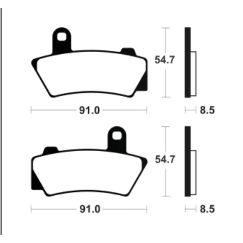 Pastillas de freno TECNIUM Supersport sinterizadas - MF495 - motoscamaralweb.com