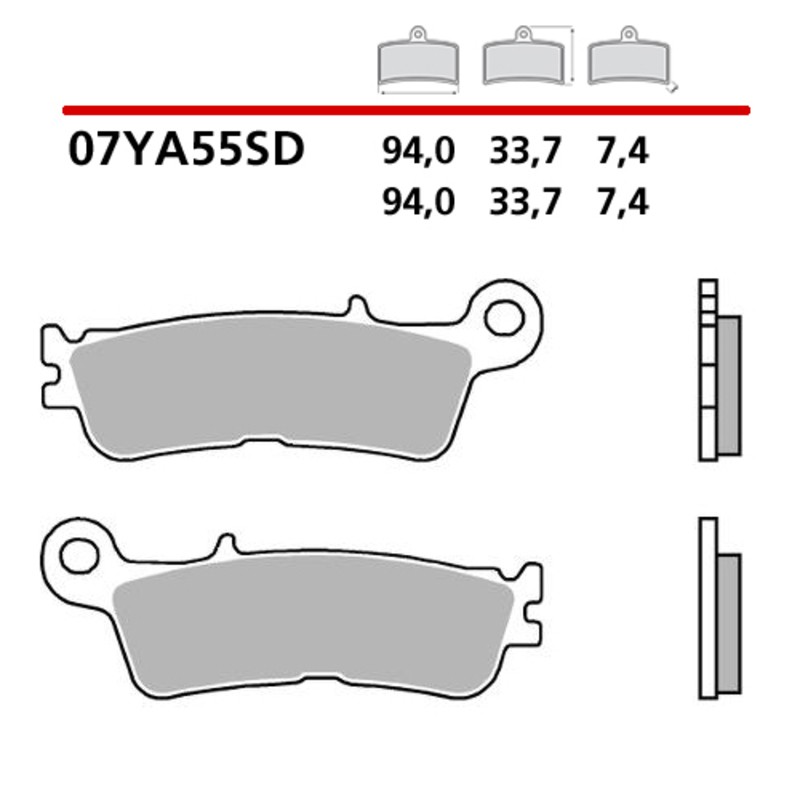 Pastillas de freno sinterizadas BREMBO - 07YA55SD - motoscamaralweb.com Pastillas de freno sinterizadas BREMBO - 07YA55SD - motoscamaralweb.com