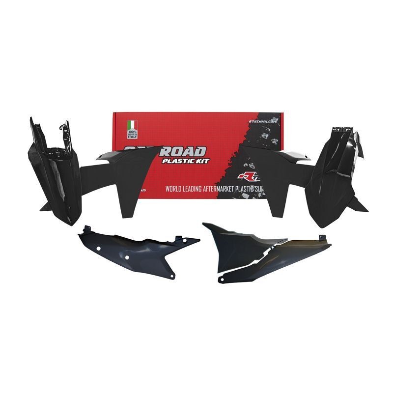 Kit de plástica RACETECH (5 piezas ) - Negro / Negro - motoscamaralweb.com Kit de plástica RACETECH (5 piezas ) - Negro / Negro - motoscamaralweb.com