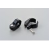 Juego de abrazaderas para barra de refuerzo de manillar DAYTONA aluminio anodizado negro - Ø22.2mm - motoscamaralweb.com