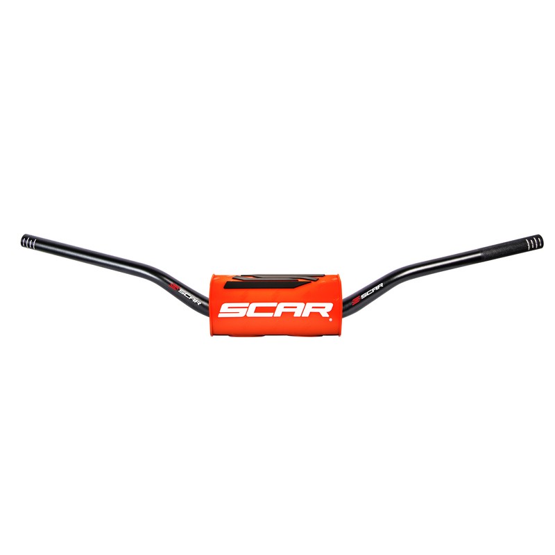 Manillar SCAR O² New CRF/KX Ø28.6mm - Negro / Protector naranja - motoscamaralweb.com Manillar SCAR O² New CRF/KX Ø28.6mm - Negro / Protector naranja - motoscamaralweb.com