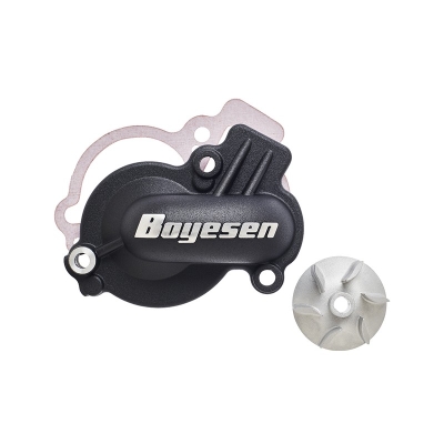 Kit de tapa bomba de agua + hélice BOYESEN Supercooler - Negro - motoscamaralweb.com