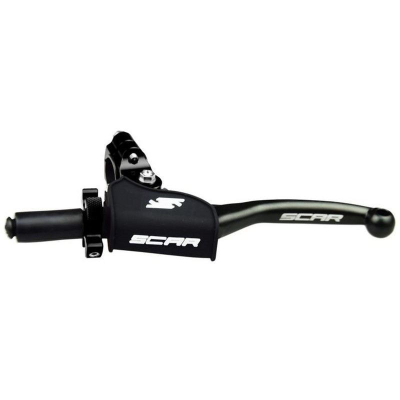 Maneta completa de embrgaue SCAR - Negro / Rojo - motoscamaralweb.com