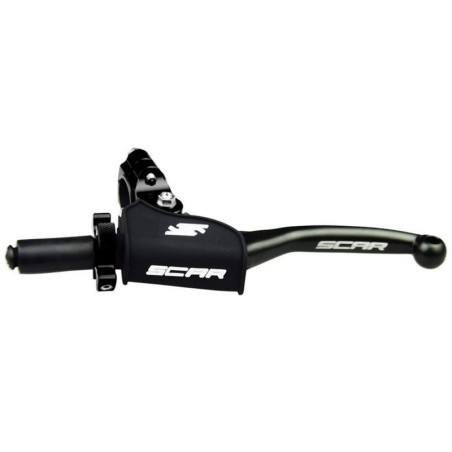 Maneta completa de embrgaue SCAR - Negro / Rojo - motoscamaralweb.com