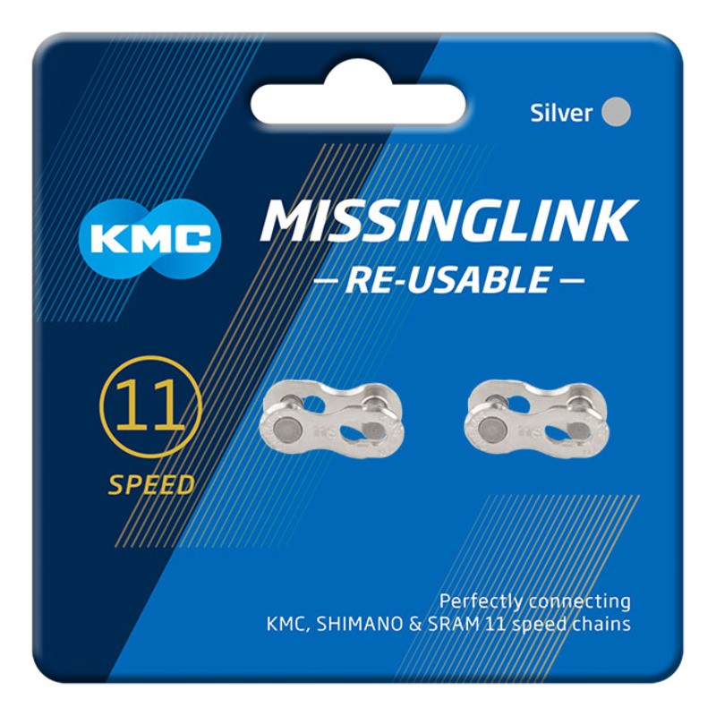 Enganche Cadena KMC 11 velocidades plata (x2) - motoscamaralweb.com Enganche Cadena KMC 11 velocidades plata (x2) - motoscamaralweb.com