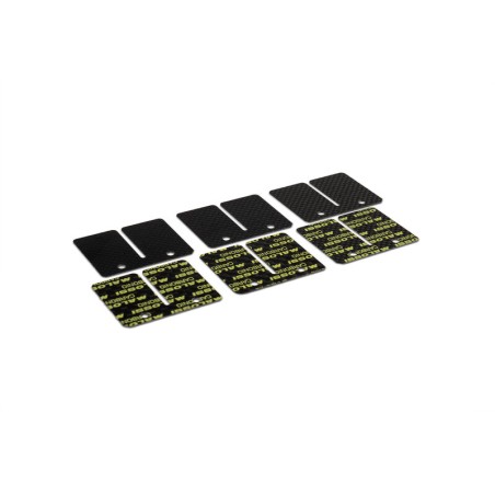 Juego de láminas de carbono MALOSSI espesores 0.30 / 0.35 / 0.40 mm para caja de láminas original - motoscamaralweb.com