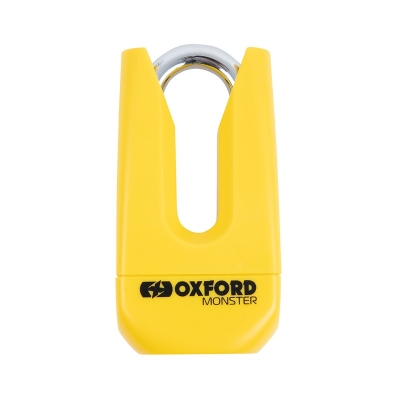 Candado de disco OXFORD Monster - Amarillo - motoscamaralweb.com