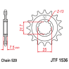 Piñón con goma anti-ruido JT SPROCKETS acero 1536 - 520 - motoscamaralweb.com