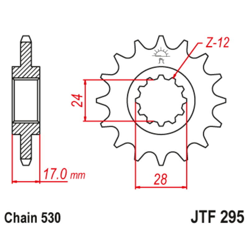 Piñón con goma anti-ruido JT SPROCKETS acero 295 - 525 - motoscamaralweb.com Piñón con goma anti-ruido JT SPROCKETS acero 295 - 525 - motoscamaralweb.com