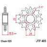 Piñón con goma anti-ruido JT SPROCKETS acero 405 - 525 - motoscamaralweb.com